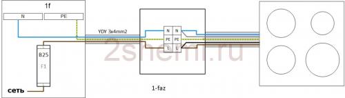 Подключение варочной панели к трехфазной сети. Однофазная сеть 220 В