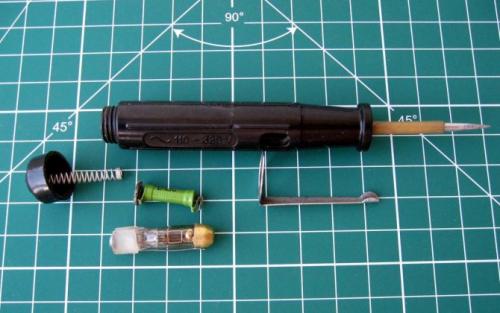 Индикаторная отвертка неоновая. Обычная индикаторная отвертка