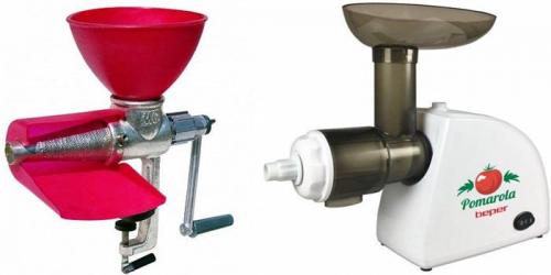 На какой соковыжималке лучше делать томатный сок. Шнековые электрические и ручные соковыжималки для томатов: особенности, плюсы и минусы 02