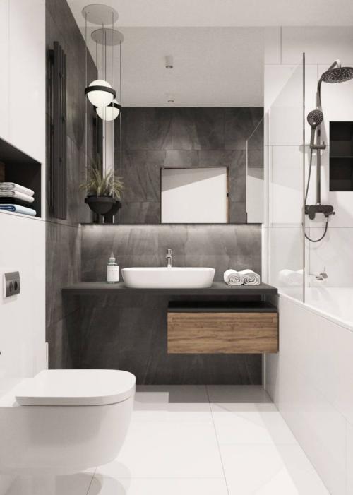 Правила дизайна ванной комнаты. Дизайн ванной комнаты совмещённой с туалетом: 10 правил, 9 стилей и 127 примеров