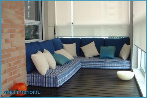 Диван на балкон с ящиком. Диваны для балкона: основные виды