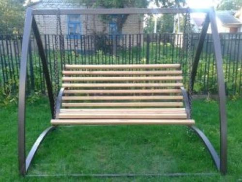 Садовые качели своими руками из металла. Подвесы 01