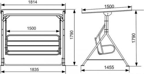 Садовые качели своими руками из металла: чертежи и размеры. Место для конструкции на садовом участке