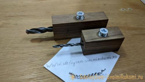 Приспособление для заточки сверл своими руками. Процесс изготовления кондуктора