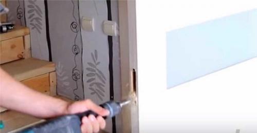 Схема установка замков. Выемка под замковую часть