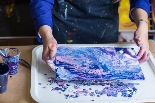 Акриловые краски на водной основе, как пользоваться. Техники рисования акриловыми красками