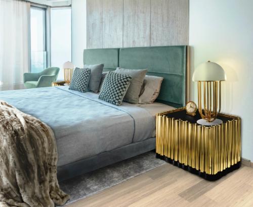 Размеры прикроватной тумбы для спальни. Особенности и назначение прикроватных тумбочек в спальню 03