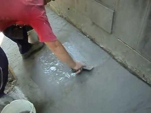 Мокрое железнение бетона. Виды железнения