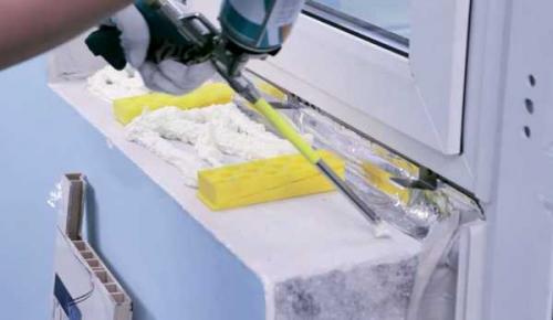 Установка разных видов подоконников на пластиковые окна. Этапы монтажа 04