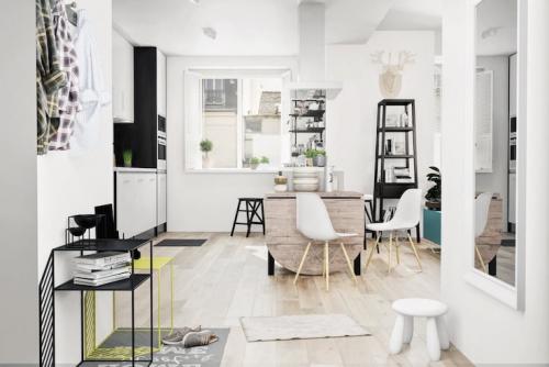 Дизайн квартиры-студии в светлых тонах. Цветовые решения маленькой квартиры