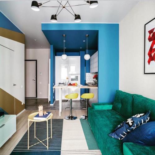 Дизайн квартиры-студии в светлых тонах. Цветовые решения маленькой квартиры