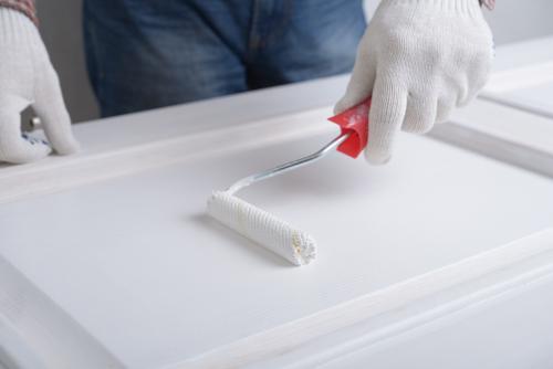 Быстрый и лёгкий ремонт полотна межкомнатной двери своими руками 07