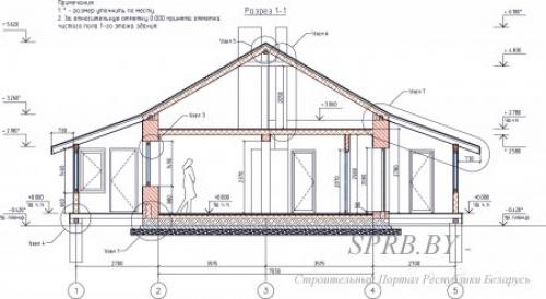Строительный чертеж дома. Общие сведения 09 Строительный чертеж дома. Общие сведения 09