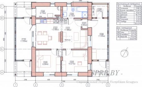 Строительный чертеж дома. Общие сведения 07 Строительный чертеж дома. Общие сведения 07