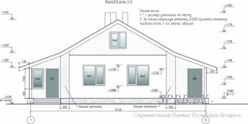 Строительный чертеж дома. Общие сведения 03 Строительный чертеж дома. Общие сведения 03
