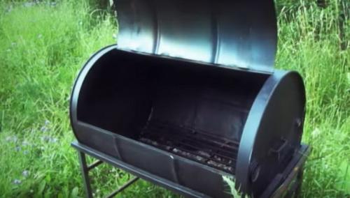 Мангал из бочки и кирпича. Как сделать мангал из бочки с крышкой