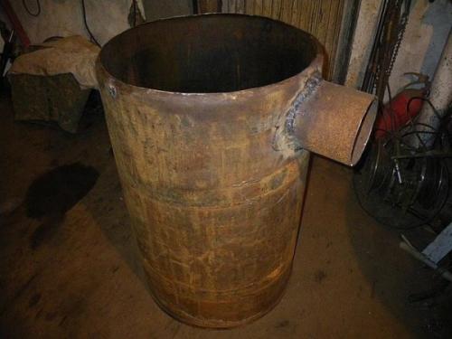 Как сделать печку из бочки. Как Бубафоня собирал печь