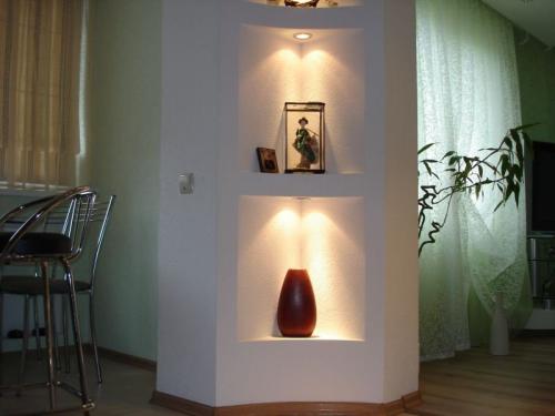 Как сделать встроенные полки в стене из гипсокартона. Изготовление полок из гипсокартона