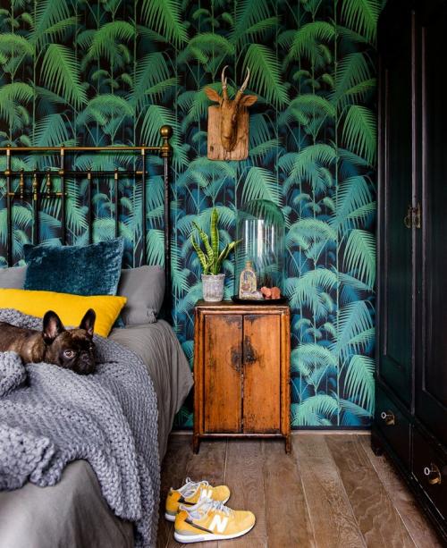 Интерьер с темными обоями. Темные обои в интерьере: особенности использования, лучшие идеи применения и актуальный интерьер (100 фото)