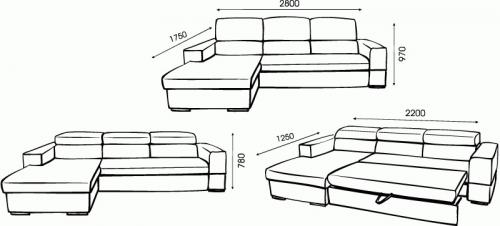 Стандартные размеры угловых диванов. Как правильно выбрать угловой диван?