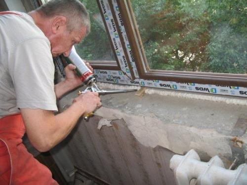 Монтаж пластикового подоконника. Замеры 03