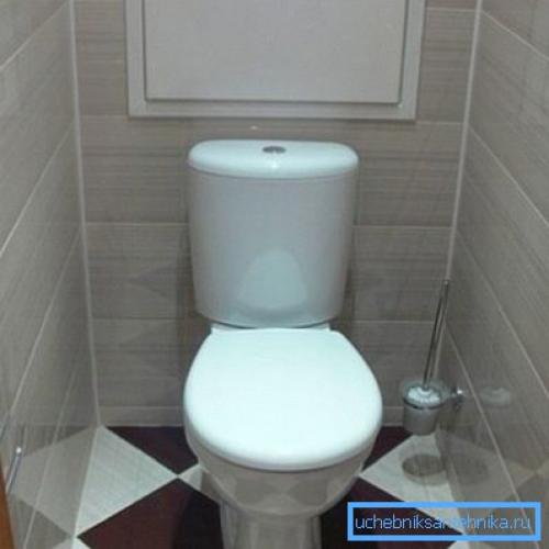 Размер унитаза от стены. Отдельное размещение туалета