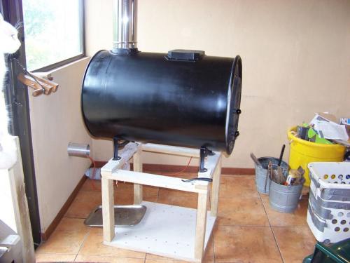 Печка из бочки для казана. Печь из 200 литровой бочки своими руками