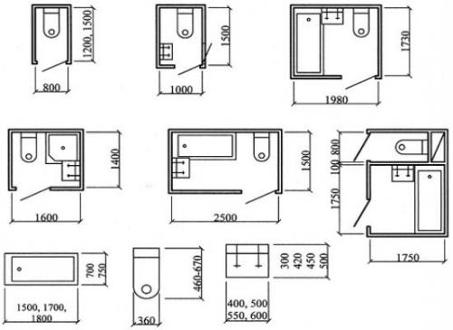 Размеры туалета в частном доме. Размеры дачного туалета, чертежи и правила строительства 18