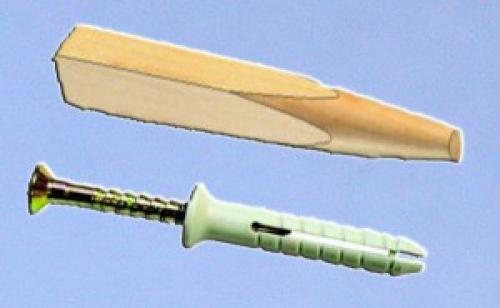 Как дюбель вставить в стену. Как вбить дюбель 03