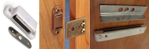 Фиксатор замка межкомнатной двери. Дверные магнитные защелки: типы, достоинства и недостатки