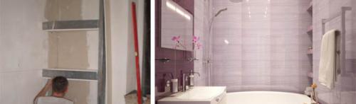 Полки в ванной из гипсокартона. Как сделать гипсокартонную полку в ванной комнате?