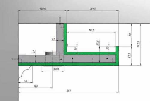 Полки в ванной из плитки и гипсокартона. Полки из гипсокартона в ванную своими руками: пошаговые инструкции с фото