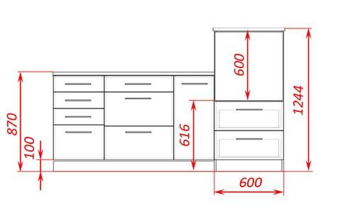 Как встроить духовой шкаф и микроволновку в один пенал. Приподнятый духовой шкаф на кухне