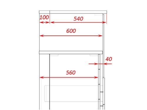 Как встроить духовой шкаф и микроволновку в один пенал. Приподнятый духовой шкаф на кухне
