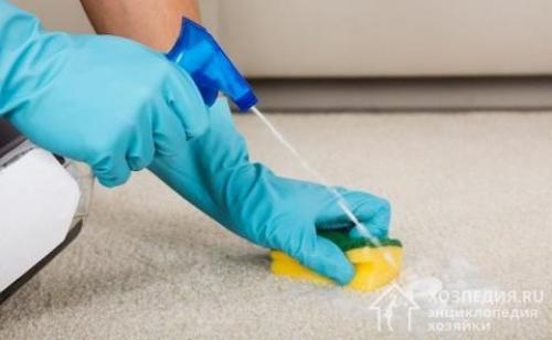 Как почистить ковровое покрытие в домашних условиях прямо на полу. Влажная чистка ковролина