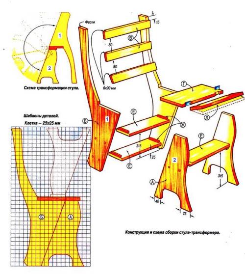 Стремянка своими руками. Чертежи и размеры деталей 08 Стремянка своими руками. Чертежи и размеры деталей 08