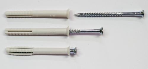 Как вкручивать дюбель в стену. Часть 1 из 2: Выбор стенных дюбелей 08 Как вкручивать дюбель в стену. Часть 1 из 2: Выбор стенных дюбелей 08