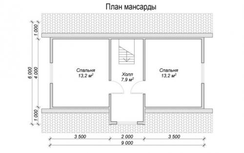 Планировка двухэтажного дома 6 на 6 с совмещенной кухней с гостиной. Планировка дома 6 на 6: ТОП-100 фото современных дизайн-проектов с полным описанием