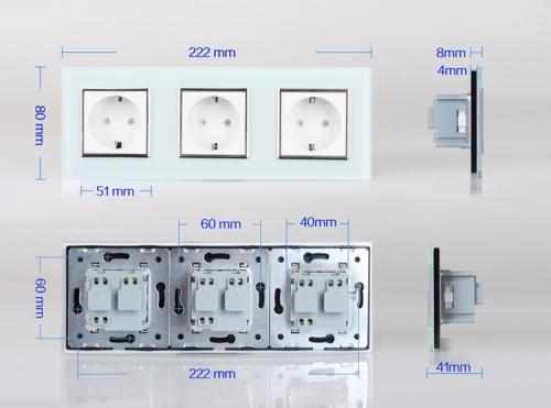 Тройная розетка в один подрозетник. Тройная розетка: основные разновидности