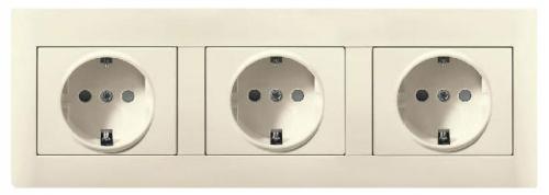 Тройная розетка в один подрозетник. Тройная розетка: основные разновидности