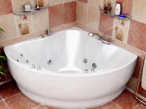 Размеры угловых ванн и цены. Акриловая ванная