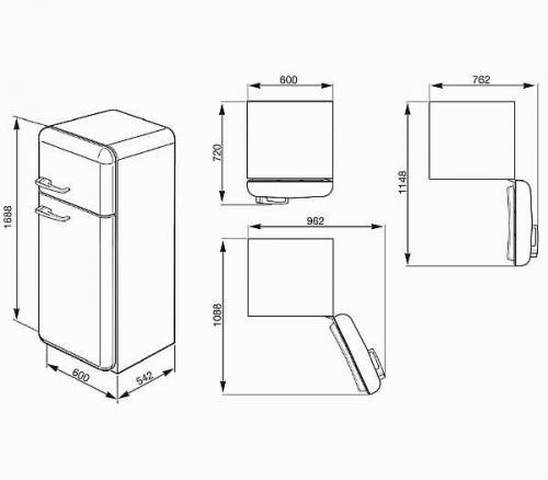 Высота холодильника, какая бывает максимальная. Общий стандарт холодильников