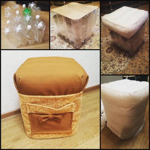 Пуфик в прихожую своими руками. Изготовление пуфика в прихожую своими руками