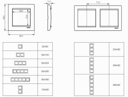 Размер рамки розетки валена. Размеры современных розеток с рамками: Legrand, Schneider Electric и ABB Busch-Jaeger