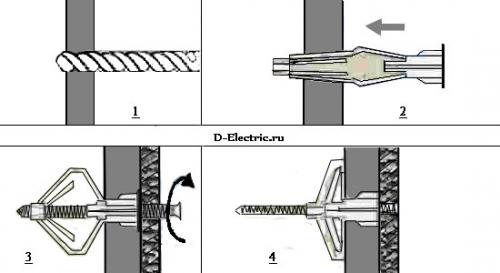 Как вставлять дюбель в стену. Как забить дюбель-гвоздь в бетонную стену 06 Как вставлять дюбель в стену. Как забить дюбель-гвоздь в бетонную стену 06