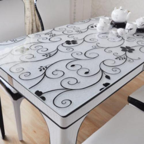 Жидкое стекло на стол. Прозрачная пленка на стол «мягкое стекло» — современное решение