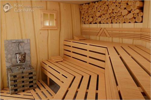 Крепление полков в бане без гвоздей. Расположение
