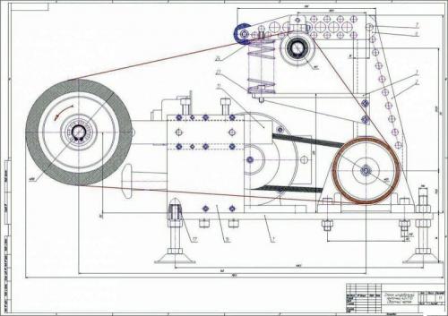 Чертеж гриндера с размерами на 1250 ленту. Схема и принцип работы