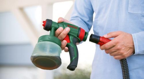 Пулевизатор для покраски потолка водоэмульсионной краской. Нанесение водоэмульсионной краски краскопультом