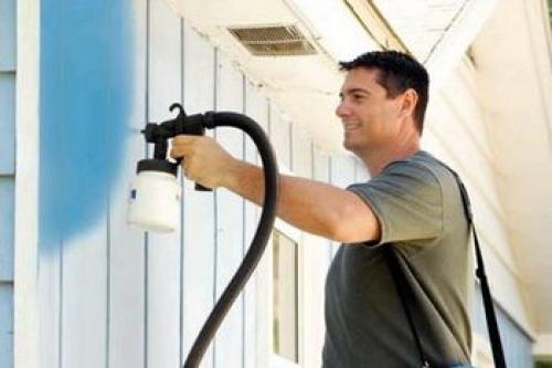 Пулевизатор для покраски потолка водоэмульсионной краской. Нанесение водоэмульсионной краски краскопультом